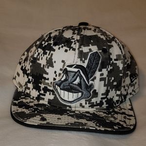 Cleveland Indians New Era hat chief wahoo digital camouflage vintage 20years old